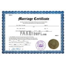 Hawaii fake marriage certificate Word and PDF template