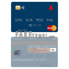 Iceland Landsbankinn fake mastercard photoshop template PSD