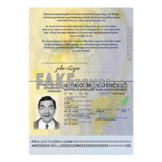 Ilia fake passport photoshop template PSD