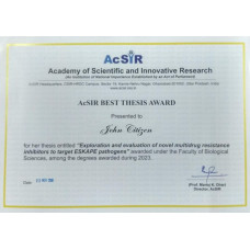 India The Academy of Scientific and Innovative Research (AcSIR) fake diploma photoshop template PSD