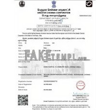 India fake birth certificate photoshop template PSD 