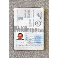 India fake passport photolook template PSD, scan and photo-realistic look 2013 - present