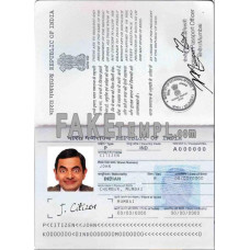 India fake passport photoshop template PSD, (2013 – present)