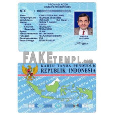 Indonesia fake driving license photoshop template PSD