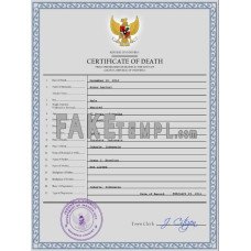 Indonesia fake vital record death photoshop certificate PSD