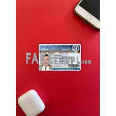 International  fake driving license photolook template PSD, scan and photo-realistic look (version 2)