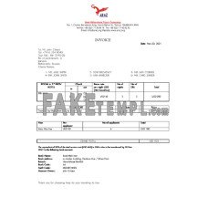 Iran Araz Tours Company fake Invoice Word and PDF template