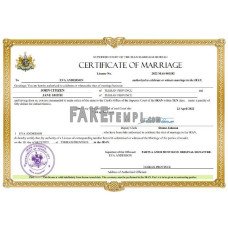 Iran fake marriage certificate Word and PDF template