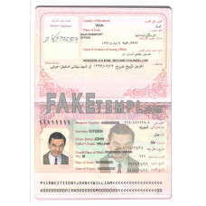 Iran fake passport photoshop template PSD, 2007-2014