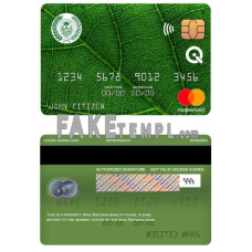 Iraq Rafidain bank fake mastercard photoshop template PSD