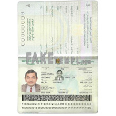 Iraq fake passport photoshop template PSD