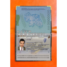 Ireland fake passport photolook template PSD, scan and photo-realistic look