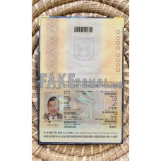 Israel fake passport photolook template PSD, scan and photo-realistic look 2012 - present