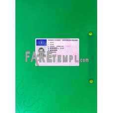 Italy  fake driving license photolook template PSD, scan and photo-realistic look