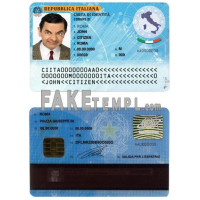 Italy fake identity card photoshop template PSD 2006-2016