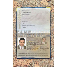 Italy fake passport photolook template PSD, scan and photo-realistic look