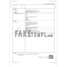 Japan fake birth certificate (日本の出生証明書) Word and PDF template, version 2