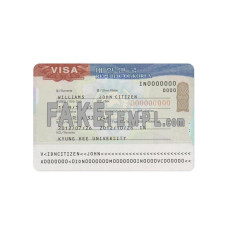 South Korea fake entry visa photoshop template PSD