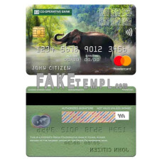 Kenya Co-operative bank of Kenya fake mastercard photoshop template PSD