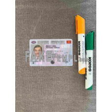 Kyrgyzstan fake driving license photolook template PSD, scan and photo-realistic look