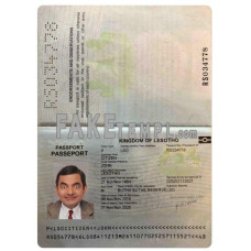 Lesotho fake passport photoshop template PSD