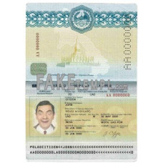 Laos fake passport photoshop template  PSD