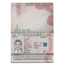 Latvia fake passport photoshop template PSD, 2015 – present