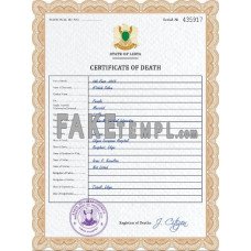 Libya fake vital record death photoshop certificate PSD