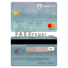 Liechtenstein Union bank fake mastercard photoshop template PSD