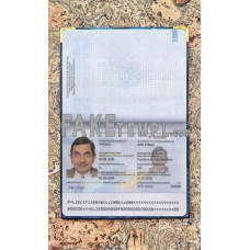 Liechtenstein fake passport photolook template PSD, scan and photo-realistic look