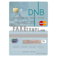 Lithuania DNB Bank fake mastercard photoshop template PSD