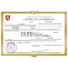 Lithuania fake marriage certificate Word and PDF template