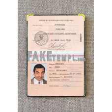 Luhansk People s republic fake passport photolook template PSD, scan and photo-realistic look