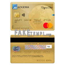 Luxembourg Sogexia bank fake mastercard credit card photoshop template PSD