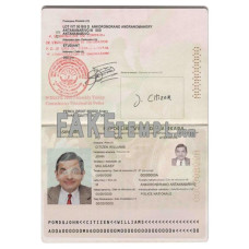 Madagascar fake passport photoshop template PSD