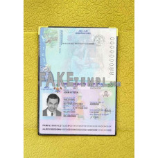 Maldives fake passport photolook template PSD, scan and photo-realistic look