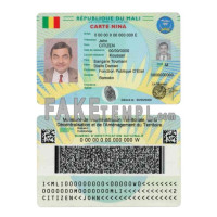 Mali Carte Nina fake identity card photoshop template PSD