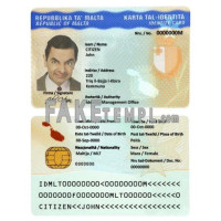 Malta fake identity card photoshop template PSD