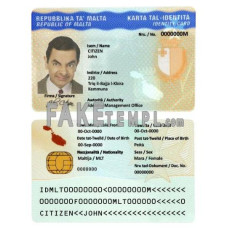 Malta fake identity card photoshop template PSD