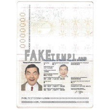 Malta fake passport photoshop template PSD