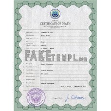 Micronesia fake vital record death photoshop certificate PSD