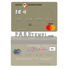 Moldova Banca Transilvania bank fake mastercard photoshop template PSD