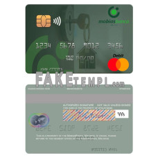 Moldova MobiasBanca bank fake mastercard photoshop template PSD