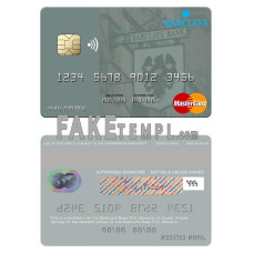 Monaco Barclays Bank PLC bank fake mastercard photoshop template PSD