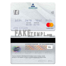 Montenegro Atlasmont bank fake mastercard photoshop template PSD