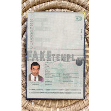 Morocco fake passport photolook template PSD, scan and photo-realistic look