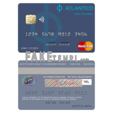 Namibia Banco Atlantico fake mastercard photoshop template PSD