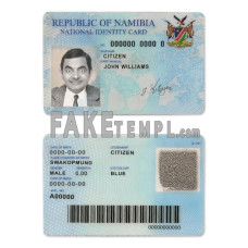 Namibia fake identity card photoshop template PSD 