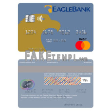 Nauru Eagle Bank Inc fake mastercard photoshop template PSD