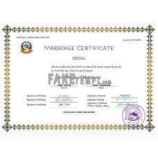 Nepal fake marriage certificate Word and PDF template